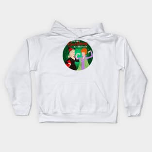 Merry Bewitching Christmas Kids Hoodie